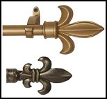 Fleur De Lis Window Curtain Rods